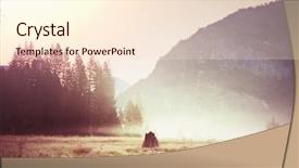  Presentation with beautiful landscapes - Amazing slides having yosemite national park landscapes california backdrop and a  colored foreground