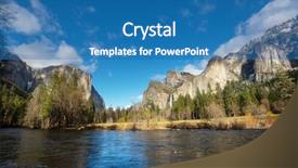  Presentation with beautiful landscapes - PPT theme with yosemite national park landscapes california background and a  colored foreground