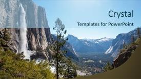  Presentation with national parks yosemite valley yosemite - Amazing PPT theme having yosemite national park landscapes california backdrop and a  colored foreground