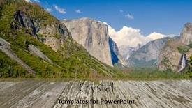  Presentation with yosemite - Cool new PPT theme with yosemite-national-park-valley-summer backdrop and a coral colored foreground