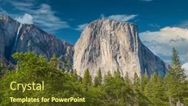  Presentation with yosemite - Amazing presentation design having yosemite-national-park-valley-summer backdrop and a tawny brown colored foreground