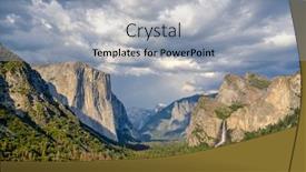  Presentation with yosemite - Beautiful presentation theme featuring yosemite national park valley summer backdrop and a light gray colored foreground