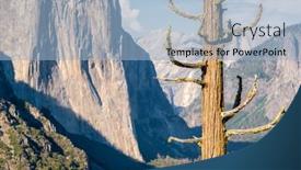  Presentation with yosemite - Presentation theme having yosemite-national-park-valley-summer background and a light blue colored foreground