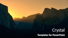  Presentation with yosemite - Colorful theme enhanced with yosemite-national-park-valley backdrop and a black colored foreground