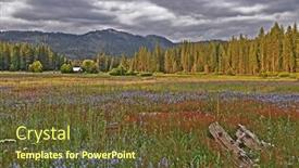  Presentation with yosemite - PPT theme with yosemite-national-park-view background and a tawny brown colored foreground