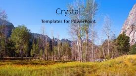  Presentation with yosemite - Amazing presentation theme having yosemite-park-is-located backdrop and a light blue colored foreground
