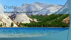  Presentation with water sun - PPT theme having yosemite-park-sun-glare background and a light blue colored foreground