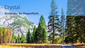  Presentation with nevada - Cool new slides with yosemite-valley-autumn-yellowed-grass backdrop and a light blue colored foreground