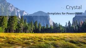  Presentation with nevada - Audience pleasing PPT layouts consisting of yosemite-valley-the-rock-monolith backdrop and a light blue colored foreground