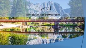  Presentation with nevada - Slides having yosemite-valley-the-rock-monolith background and a light blue colored foreground