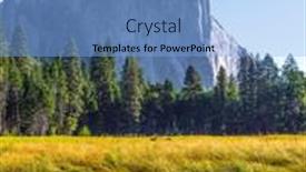  Presentation with nevada - Theme enhanced with yosemite-valley-the-rock-monolith background and a light blue colored foreground