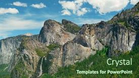  Presentation with yosemite - Theme featuring yosemite-valley-with-mountains background and a tawny brown colored foreground