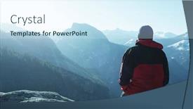  Presentation with yosemite - Presentation theme with yosemite background and a sky blue colored foreground