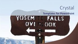  Presentation with yosemite - Theme enhanced with yosemite background and a sky blue colored foreground