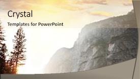  Presentation with yosemite - PPT theme featuring yosemite background and a lemonade colored foreground