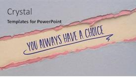  Presentation with web development - Slides consisting of you-always-have-a-choice background and a light gray colored foreground