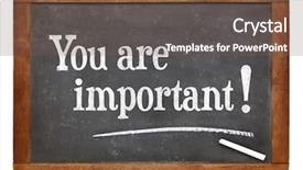  Presentation with positive words - PPT theme featuring you are important - positive affirmation background and a tawny brown colored foreground