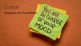  Presentation with mindset - PPT theme featuring you-are-in-charge background and a  colored foreground