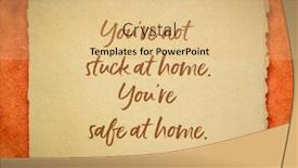  Presentation with stuck - Slide set enhanced with you-are-not-stuck background and a coral colored foreground