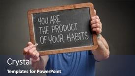  Presentation with mentor - Slide deck with you-are-the-product background and a ocean colored foreground