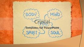  Presentation with body soul spirit mind - Colorful slide set enhanced with you-body-mind-soul-spirit backdrop and a lemonade colored foreground