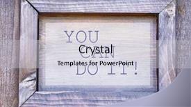  Presentation with frame - Beautiful presentation theme featuring you can do it written backdrop and a lemonade colored foreground