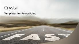  Presentation with speed - Colorful presentation enhanced with you feel need for speed backdrop and a white colored foreground