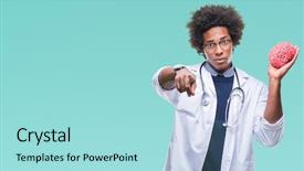  Presentation with psychology - Cool new presentation with american neurologist doctor or psychology backdrop and a arctic colored foreground