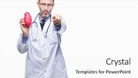 Presentation with cardiologist - Cool new theme with you hand sign positive backdrop and a white colored foreground