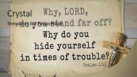  Presentation with bible psalms - Slides having you hide yourself in times background and a  colored foreground