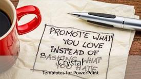  Presentation with love hate - PPT theme enhanced with you love instead of bash background and a lemonade colored foreground