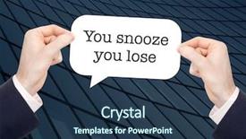  Presentation with weight loss lose text - PPT theme with you snooze you lose written background and a ocean colored foreground