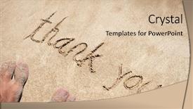  Presentation with gratitude - Amazing theme having you text handwritten in sand backdrop and a lemonade colored foreground