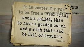  Presentation with ancient greek - Presentation design enhanced with you to be free background and a mint green colored foreground