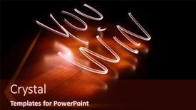  Presentation with title - Audience pleasing theme consisting of you-win-title backdrop and a tawny brown colored foreground