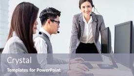  Presentation with confidence - Theme enhanced with young-adult-confidence-with-smiling background and a gray colored foreground