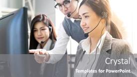  Presentation with adult teaching - PPT theme having young-adult-confidence-with-smiling background and a gray colored foreground