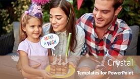  Presentation with cute birthday - Audience pleasing theme consisting of young-adult-couple-helping-cute backdrop and a coral colored foreground