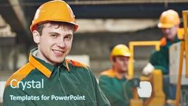  Presentation with circuit breaker - Colorful PPT theme enhanced with closeup of empty spiral shell with blurry background backdrop and a gray colored foreground