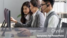  Presentation with technical service - Slides with young-adult-friendly-and-confidence background and a gray colored foreground