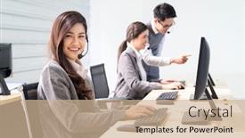  Presentation with technical service - Audience pleasing slides consisting of young-adult-friendly-and-confidence backdrop and a coral colored foreground