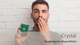  Presentation with shame - Cool new slides with scared in silence secret concept backdrop and a soft green colored foreground