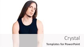  Presentation with long hair man - Amazing slide deck having young-adult-man-with-long backdrop and a white colored foreground