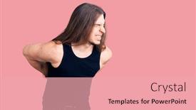  Presentation with hair salon scissors in black - PPT layouts having young-adult-man-with-long background and a lemonade colored foreground