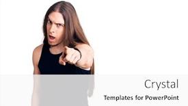  Presentation with long hair man - Theme with young-adult-man-with-long background and a white colored foreground
