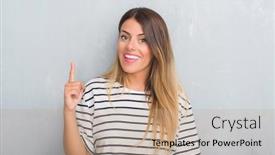  Presentation with open bible over grunge sandstone - Amazing presentation design having young adult woman over grunge grey wall wearing navy t-shirt pointing finger up with successful idea exited and happy number one backdrop and a coral colored foreground