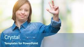  Presentation with down syndrome children disability school - Amazing theme having young adult woman with down backdrop and a ocean colored foreground