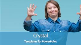  Presentation with down syndrome - Audience pleasing PPT layouts consisting of young adult woman with down backdrop and a teal colored foreground
