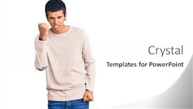  Presentation with african cloth - Colorful presentation enhanced with young-african-amercian-man-wearing backdrop and a white colored foreground