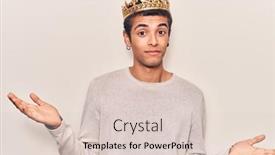  Presentation with crown - Theme having young-african-amercian-man-wearing background and a lemonade colored foreground